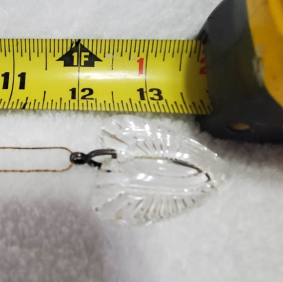 Vintage Waterford Crystal Heart Pendant Necklace - Picture 3 of 3